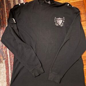 Knockout Jeans Black Long Sleeve Men's Shirt